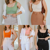 [Compre 3 e Leve 5] Cropped Eleonora - Para Mulheres Elegantes | Promoção Pré Black Friday | Últimas 30 Unidades Disponíveis