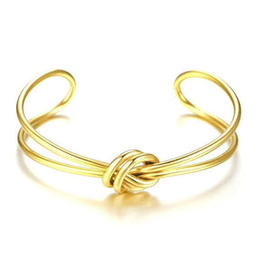 Bracelete Feminino Nó Dourado